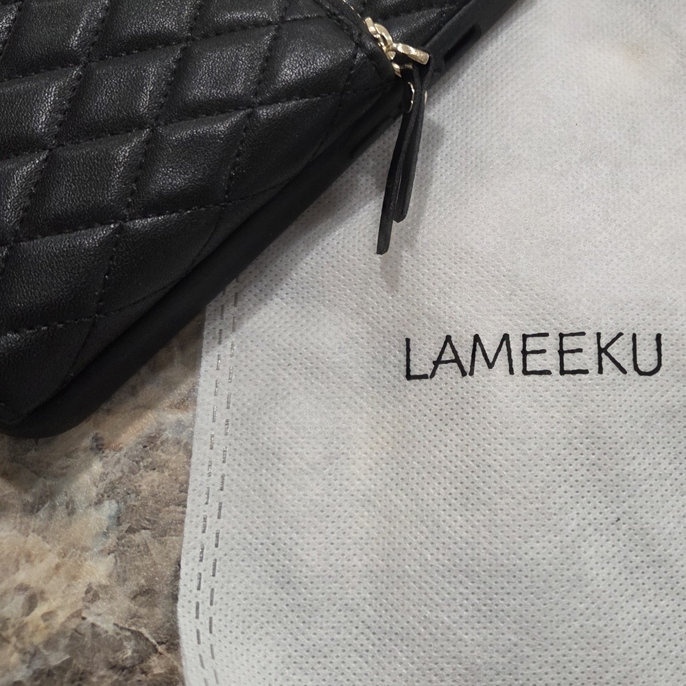 Black Quilted Phone Case